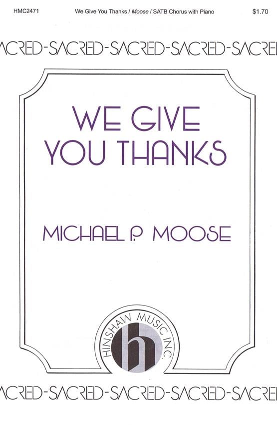 We Give You Thanks